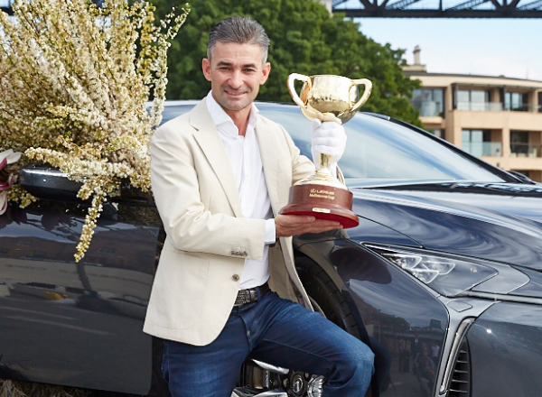 Corey Brown with the Lexus Melbourne Cup