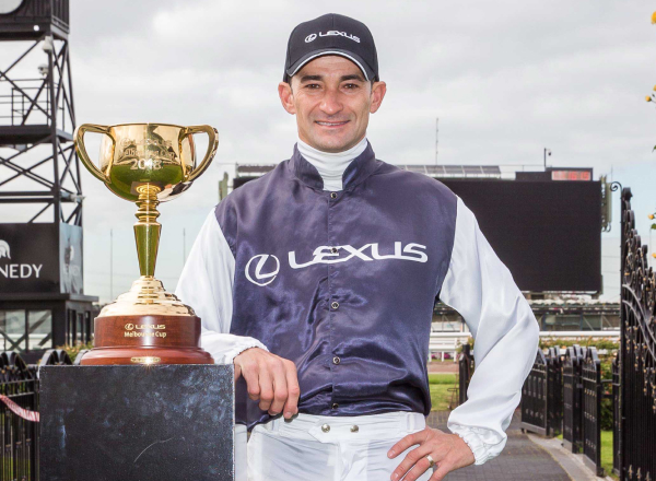 Corey Brown with the Lexus Melbourne Cup