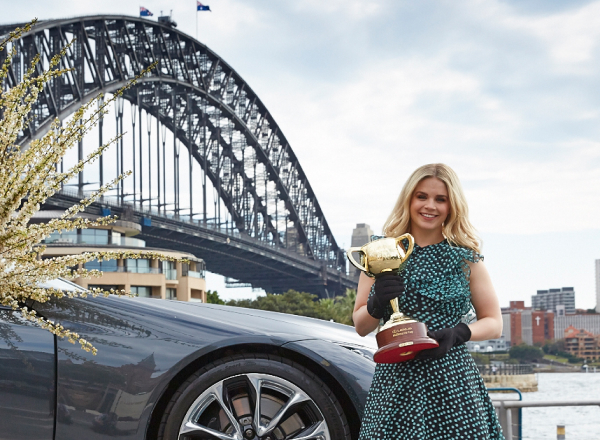 Emma Freedman with the Lexus Melbourne Cup