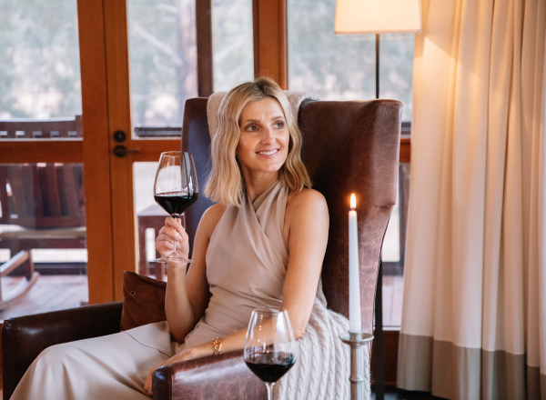 Kate Waterhouse enjoys a relaxing weekend away