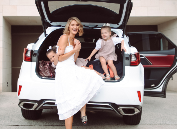 Kate Waterhouse with her children