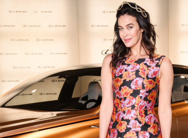 Megan Gale at the Lexus Design Pavilion