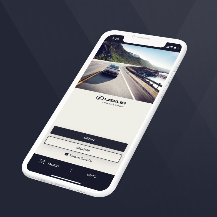 Lexus Connected App screen