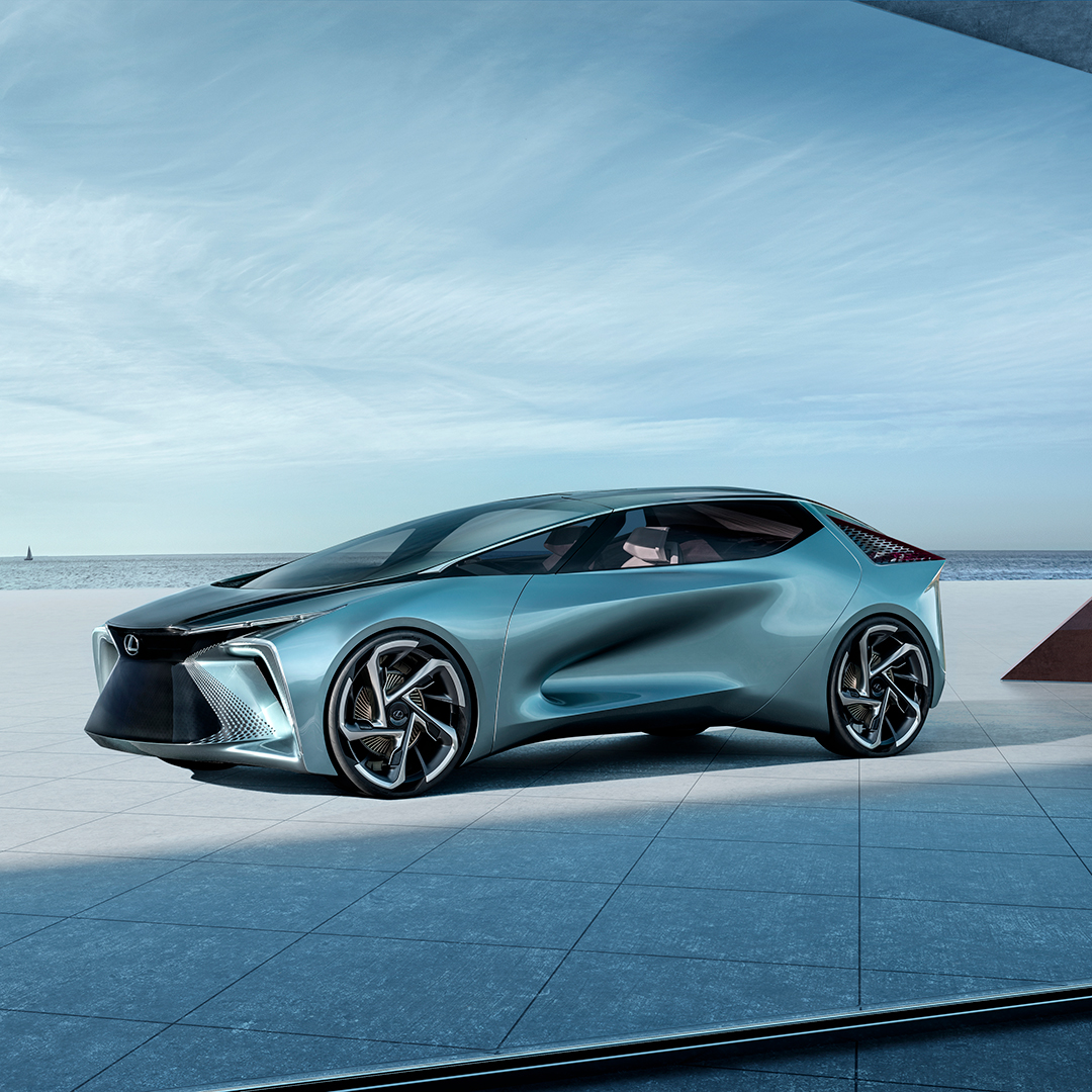 Lexus LF-30 Electrified Concept vehicle in blue