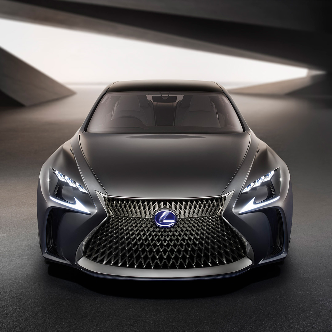 Front view of the Lexus LF-FC concept vehicle 
