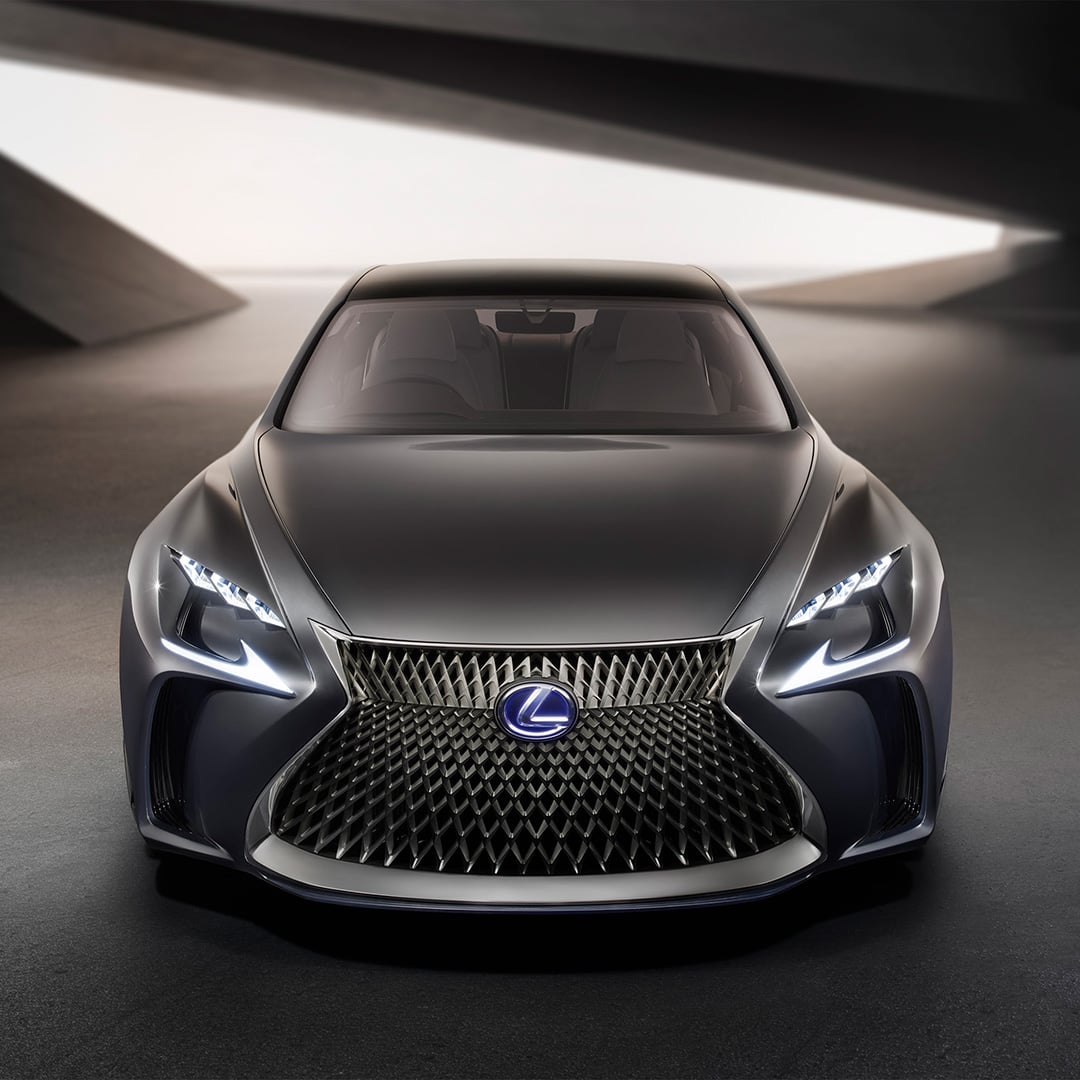 Front view of the Lexus LF-FC concept vehicle