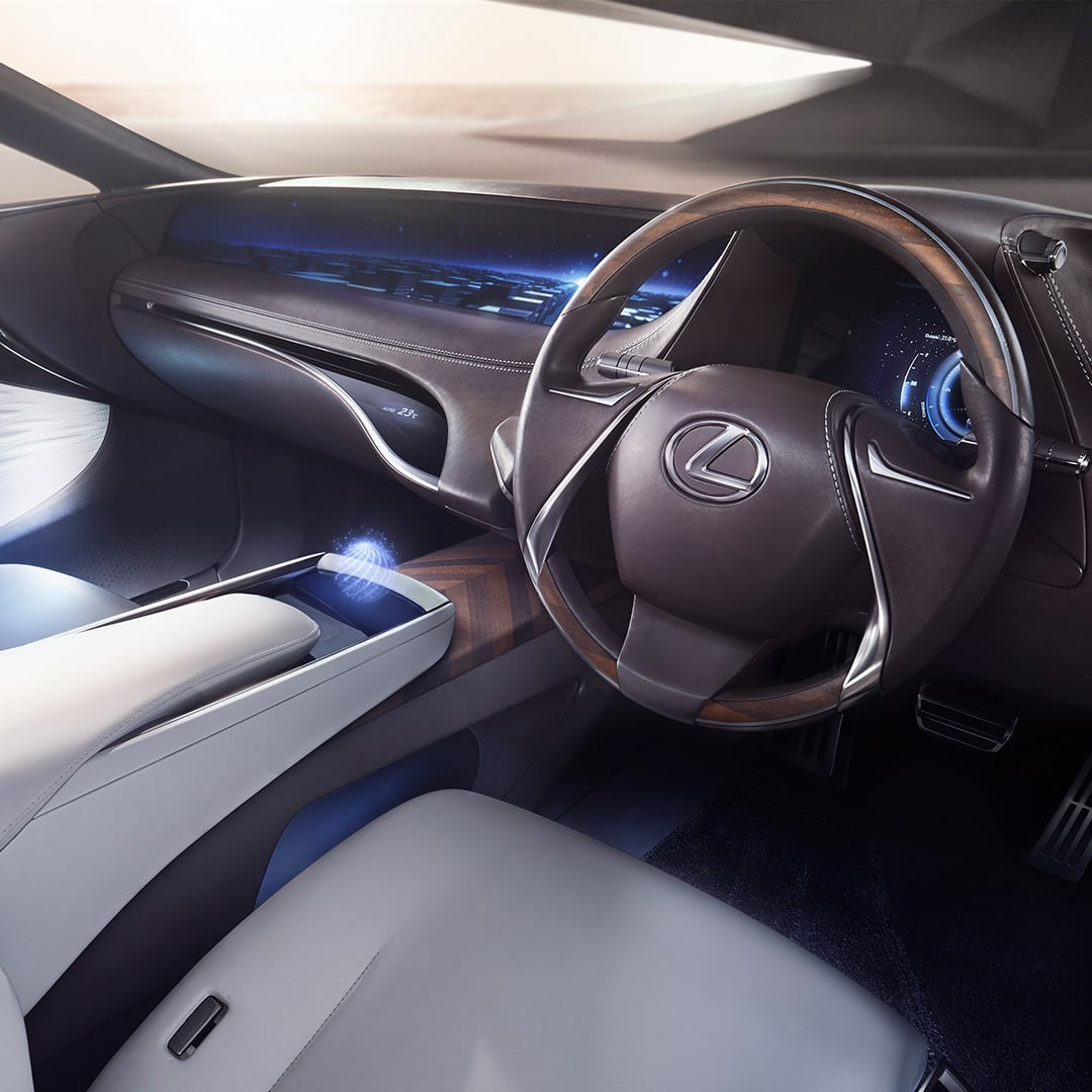 Interior cabin of the Lexus LF-FC concept vehicle