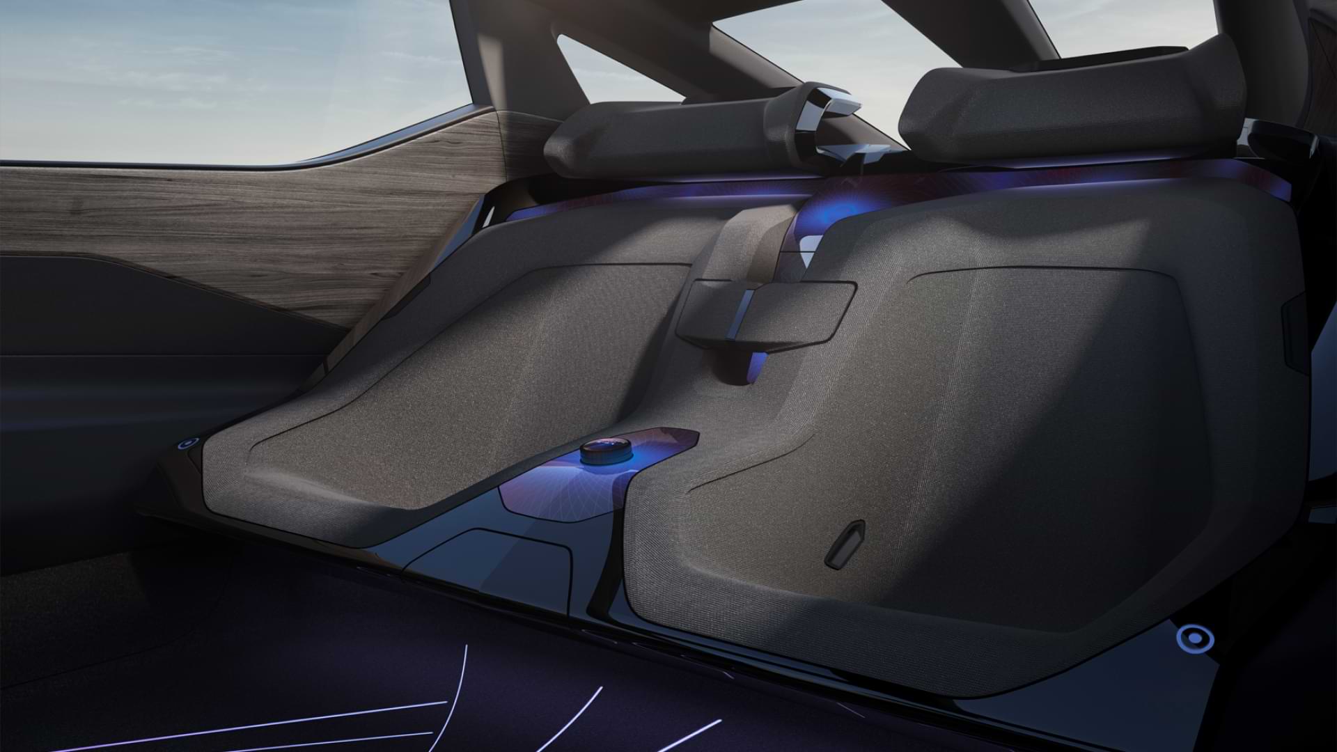 The back cabin of the Lexus LF-Z Electrified concept vehicle