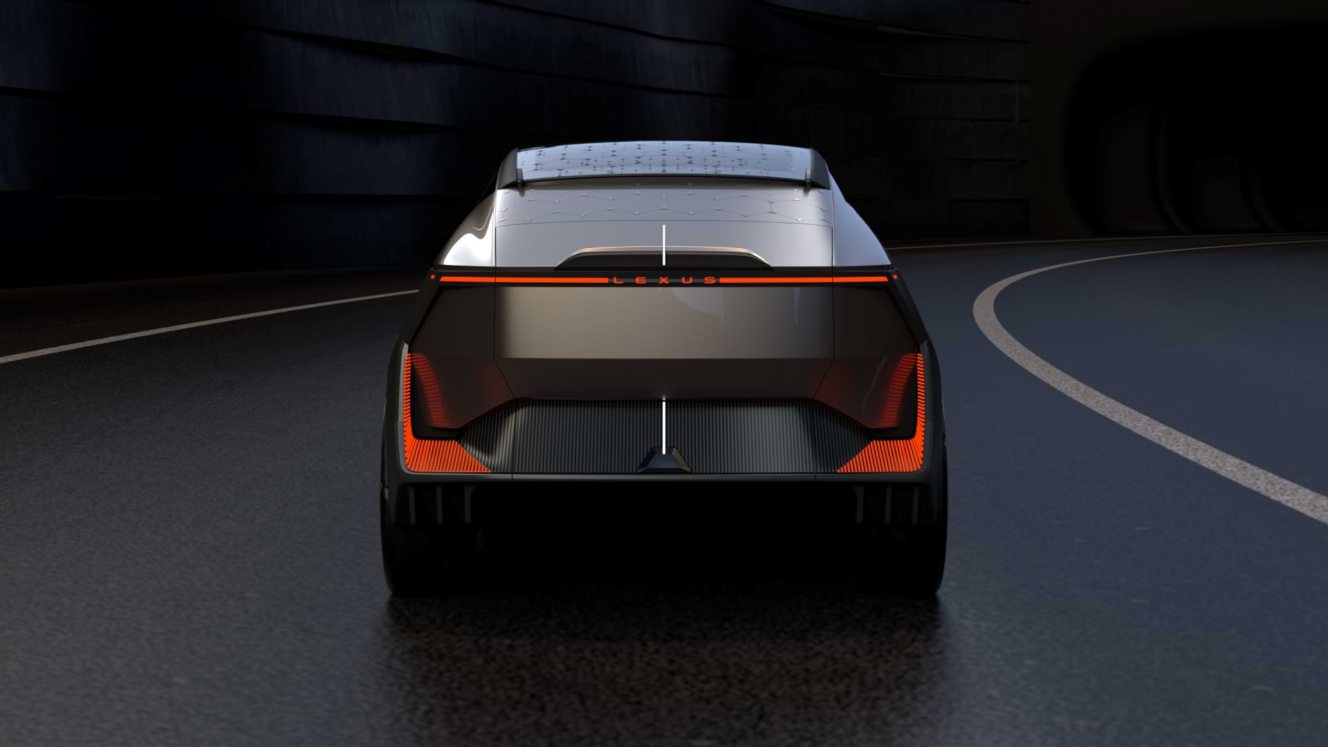 Rear view of the Lexus LF-ZL concept vehicle