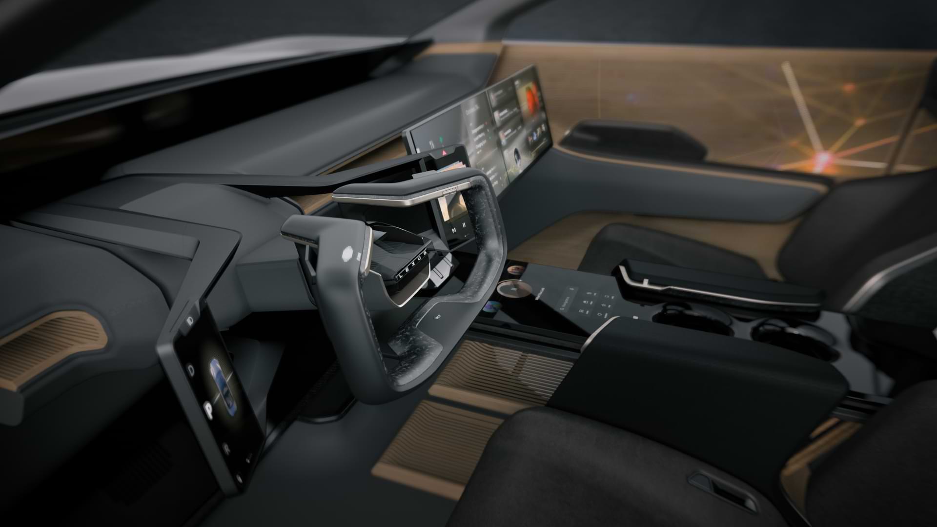 Interior cabin of the Lexus LF-ZL concept vehicle