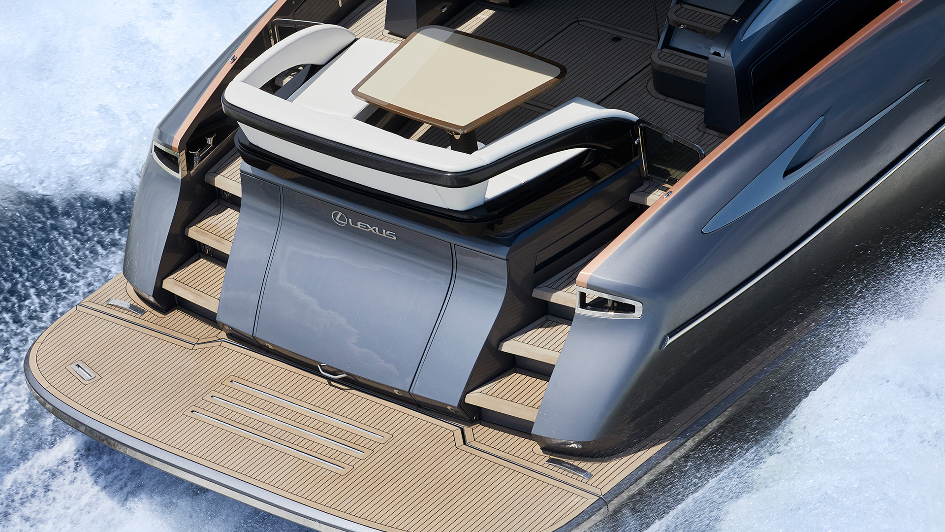 Rear view of the Lexus LY 650 Yacht concept