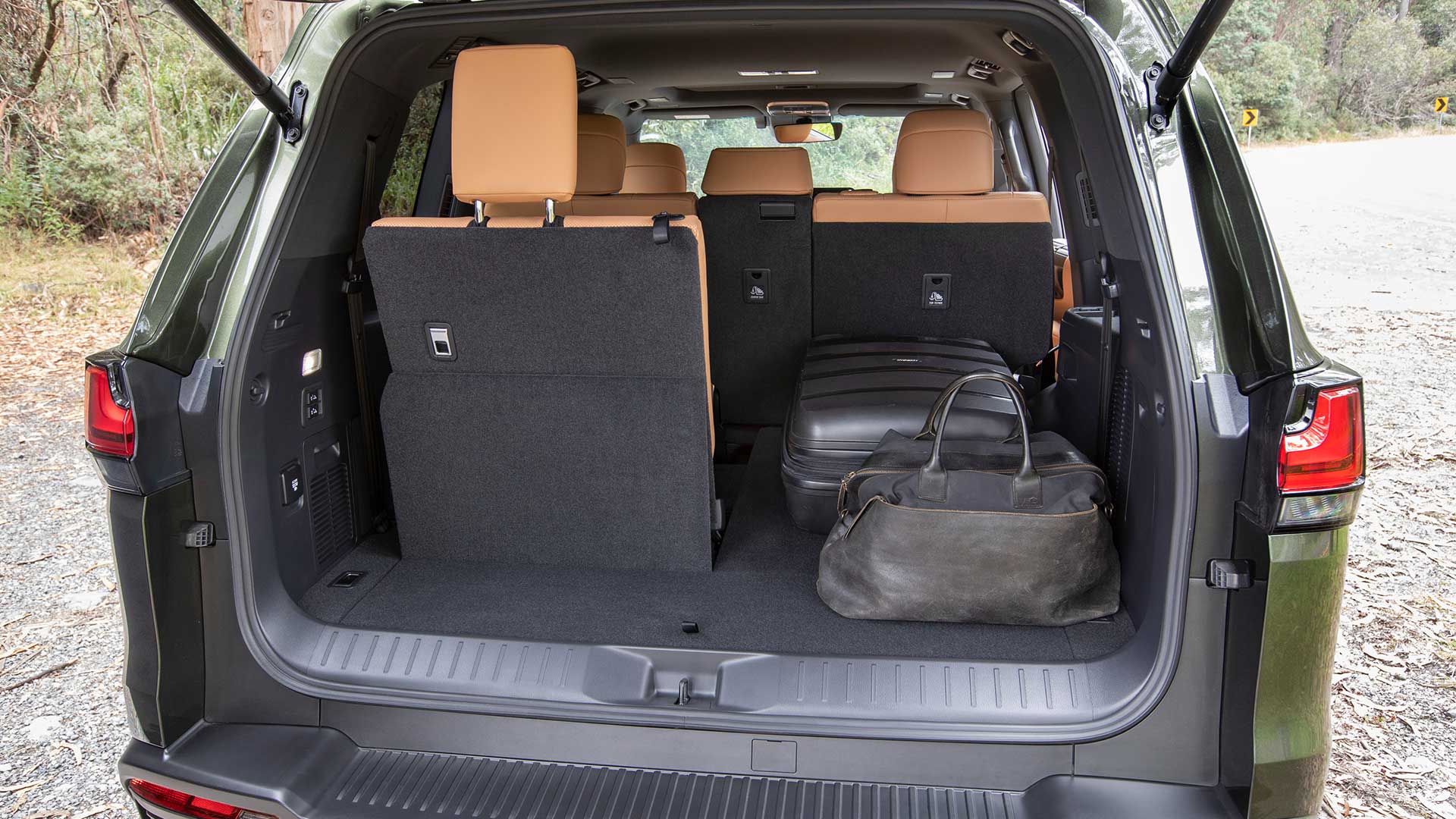 The rear boot of the Lexus LX