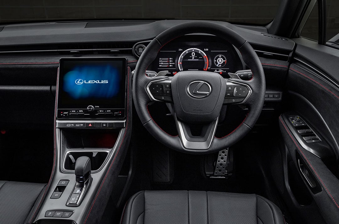 Lexus LBX Morizo RR interior drivers cockpit